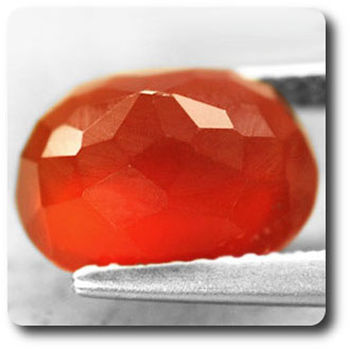 3.51 CT. NATURAL ORANGE CARNELIAN. VVS1