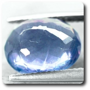 5.15 cts FLUORINE BLEU VIOLET. VS2