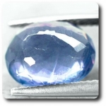 5.15 cts FLUORINE BLEU VIOLET. VS2