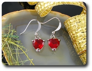 BOUCLES D'OREILLE RUBIS