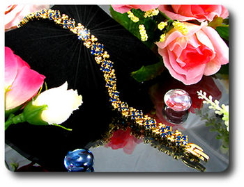 60x3mm Blue Sapphire Bracelet