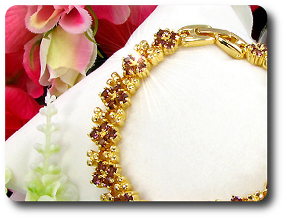 60x3mm Purple Amethyst Bracelet