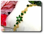 18x4-8mm Green Emerald Bracelet