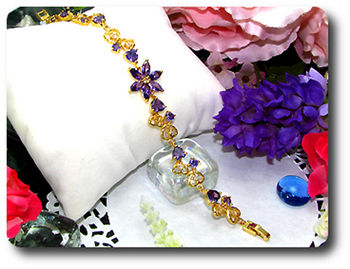 18x4-8mm Purple Amethyst Bracelet