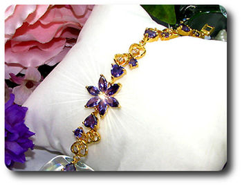 18x4-8mm Purple Amethyst Bracelet