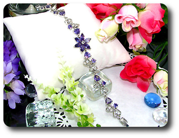 18x4-8mm Purple Amethyst Bracelet