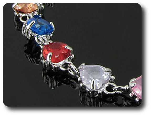 15x6mm Multicolor Topaz Bracelet