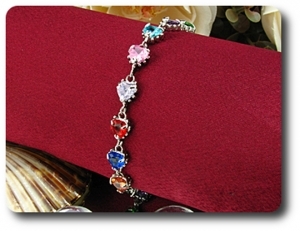 15x6mm Multicolor Topaz Bracelet