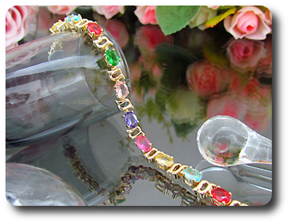 BRACELET TOPAZE MULTICOLORE