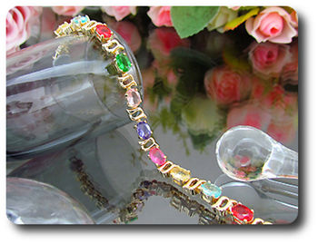 BRACELET TOPAZE MULTICOLORE