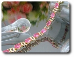 14x7 mm Pink Sapphire Bracelet