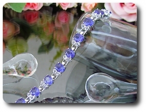 14x8 mm Purple Amethyst Bracelet