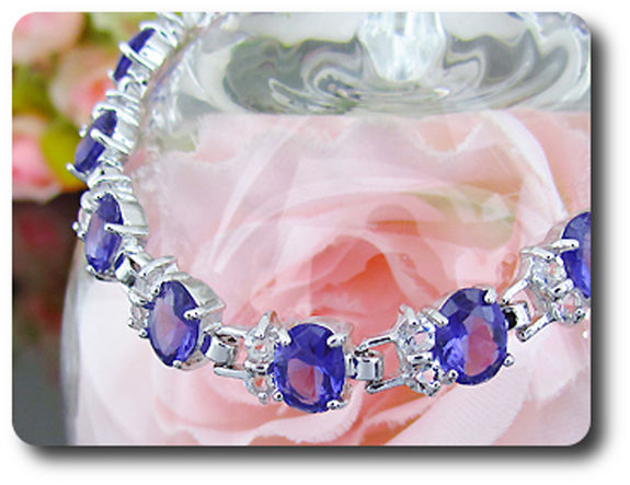 14x8 mm Purple Amethyst Bracelet