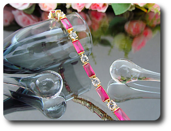 BRACELET SAPHIR ROSE