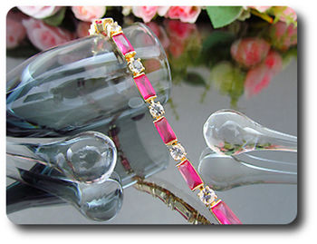 BRACELET SAPHIR ROSE