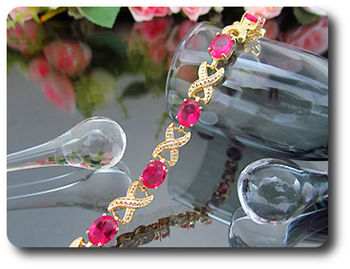 BRACELET SAPHIR ROSE