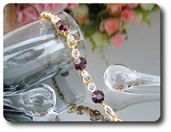 3x8 mm Purple Amethyst Bracelet