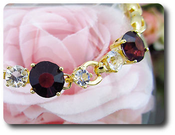 3x8 mm Purple Amethyst Bracelet