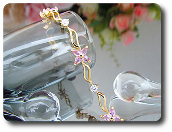 20x5-4 mm Amethyst Bracelet