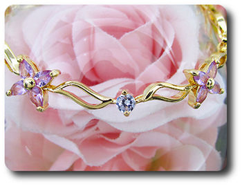 20x5-4 mm Amethyst Bracelet