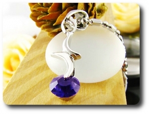 4 mm Purple Amethyst Pendant