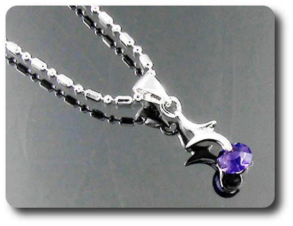 4 mm Purple Amethyst Pendant