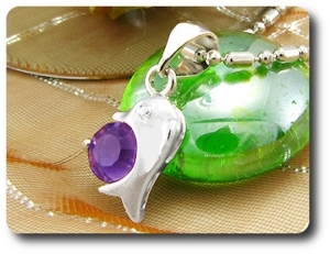 6 mm Purple Amethyst Pendant