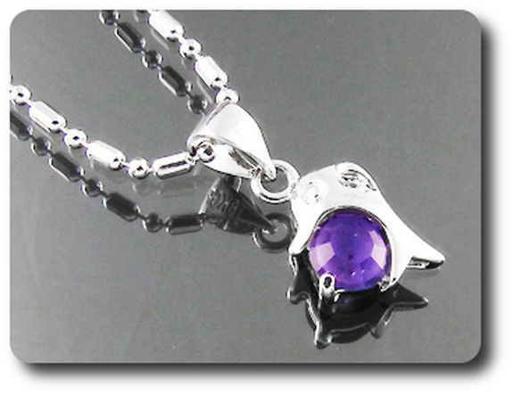 6 mm Purple Amethyst Pendant