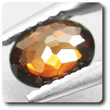 0.84 cts ZIRCON MARRON ORANGE . VVS2