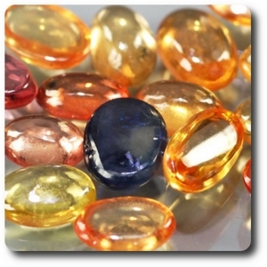 4.20 cts 15 pcs. SAPHIR MULTICOLORE