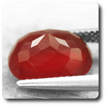 4.21 cts CORNALINE ORANGE. VVS1