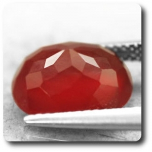 4.21 cts CORNALINE ORANGE. VVS1