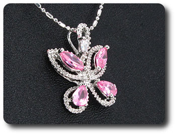 4x7 mm Pink Sapphire Pendant