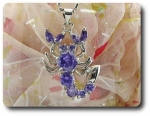 7-3 mm Purple Amethyst Scorpion Pendant