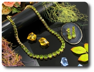 PARURE  PERIDOT VERT