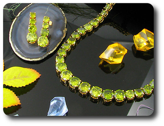 PARURE  PERIDOT VERT