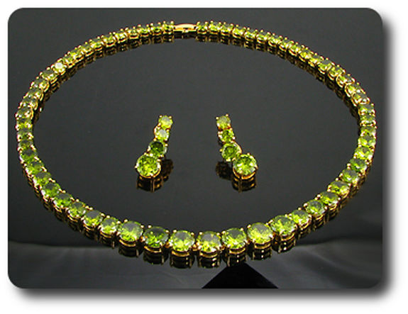 PARURE  PERIDOT VERT