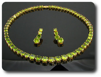 PARURE  PERIDOT VERT