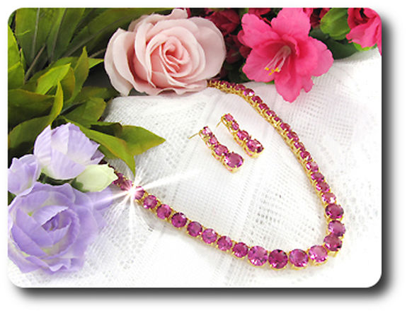 PARURE SAPHIR ROSE