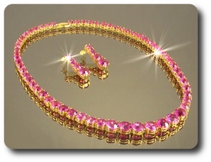 PARURE SAPHIR ROSE