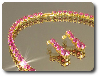 PARURE SAPHIR ROSE