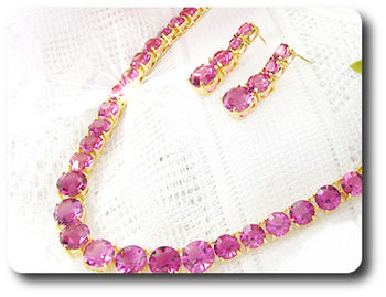 PARURE SAPHIR ROSE