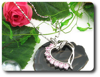 10x4-2 mm Pink Sapphire Pendant