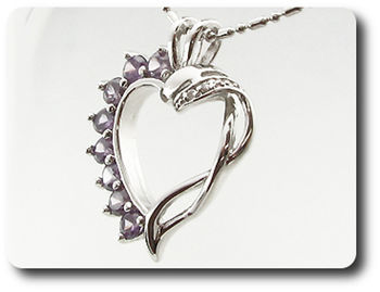 10x4-2 mm Purple Amethyst Pendant