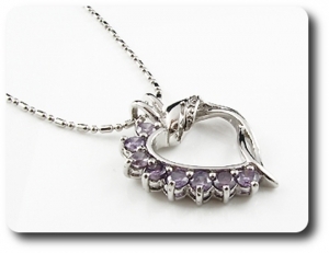 10x4-2 mm Purple Amethyst Pendant