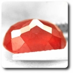 3.53 cts CORNALINE ORANGE. VVS1