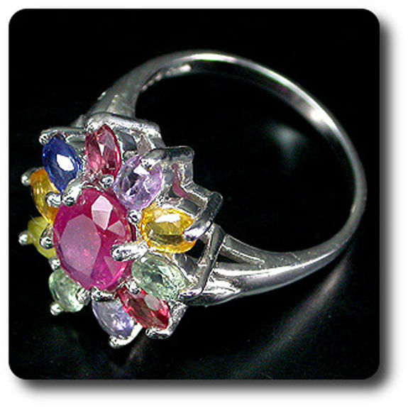 SAPPHIRE & RUBY RING