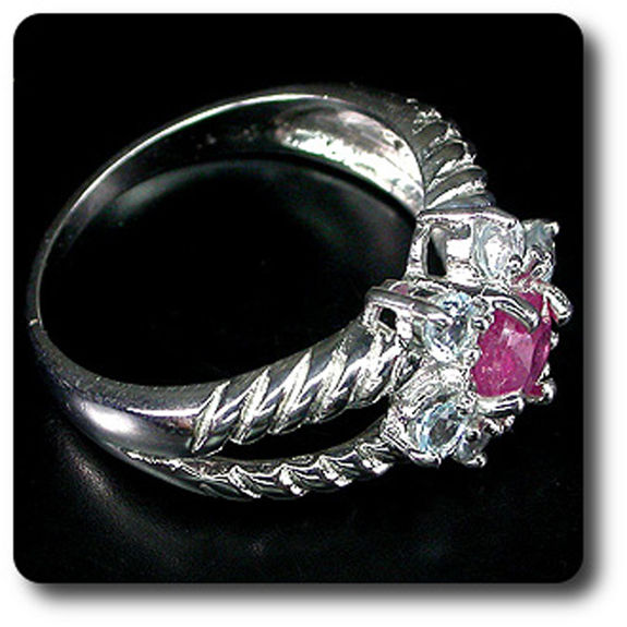 RUBY & TOPAZ RING