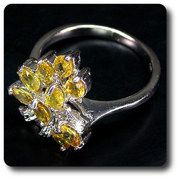 BAGUE SAPHIR JAUNE
