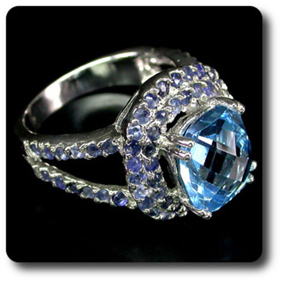 TOPAZ & SAPPHIRE RING